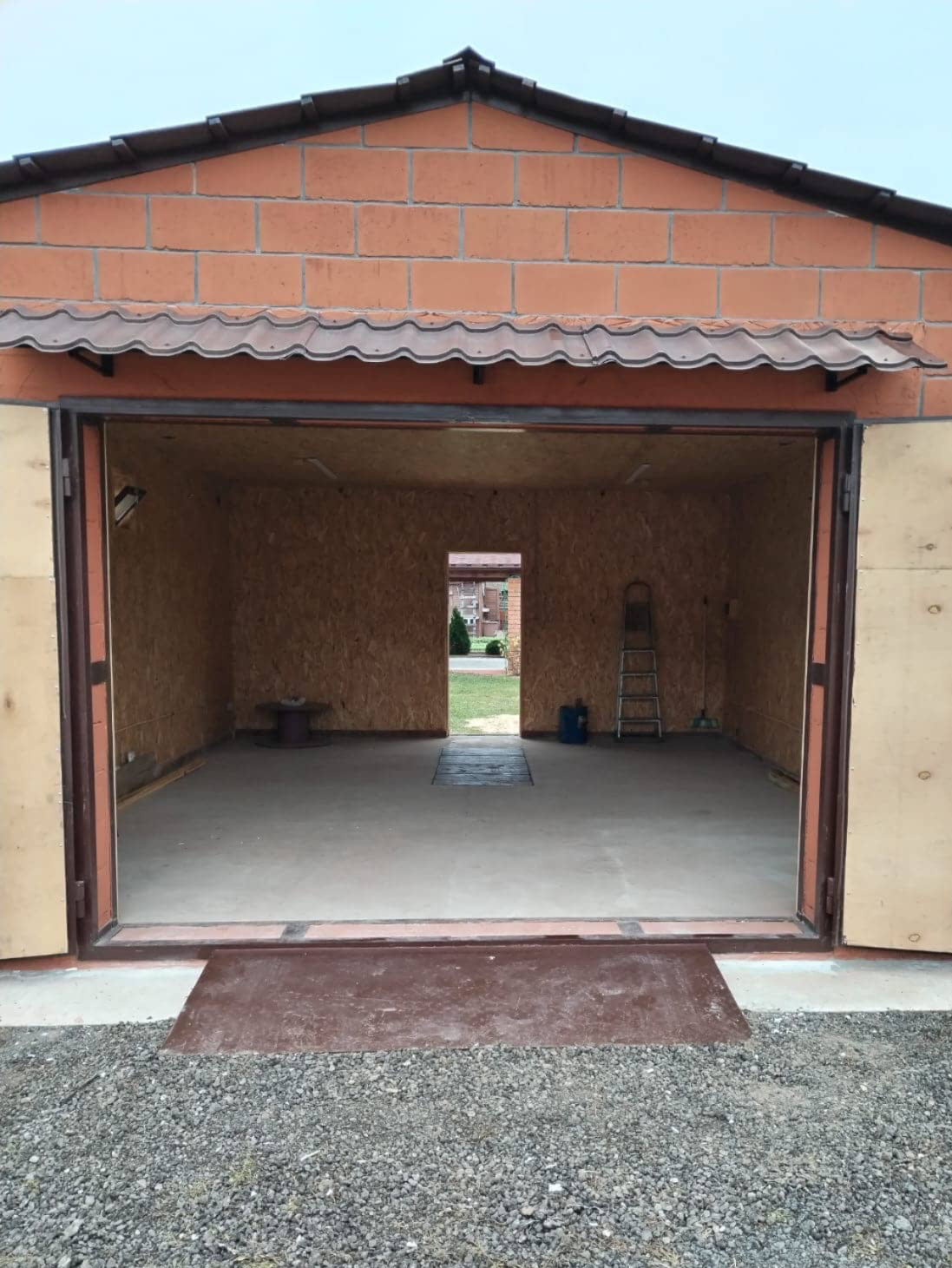 Навес из профнастила