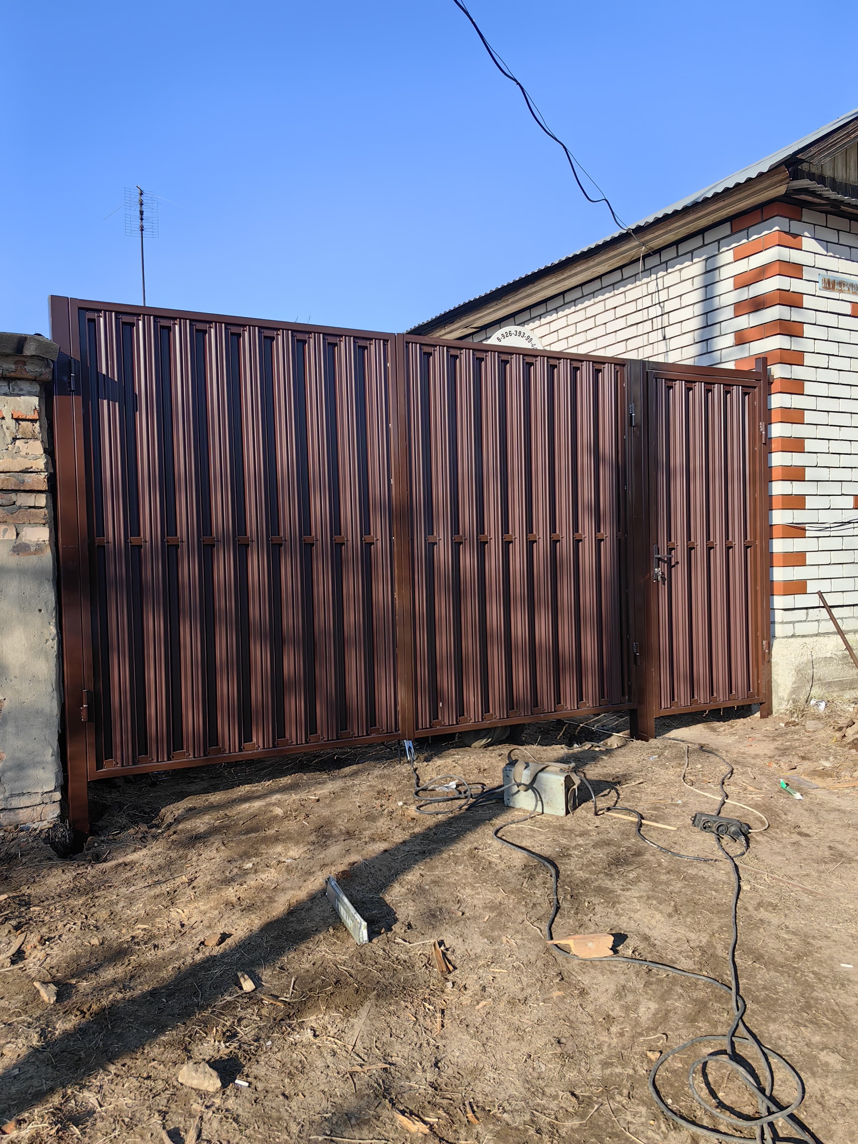 Навес из профнастила