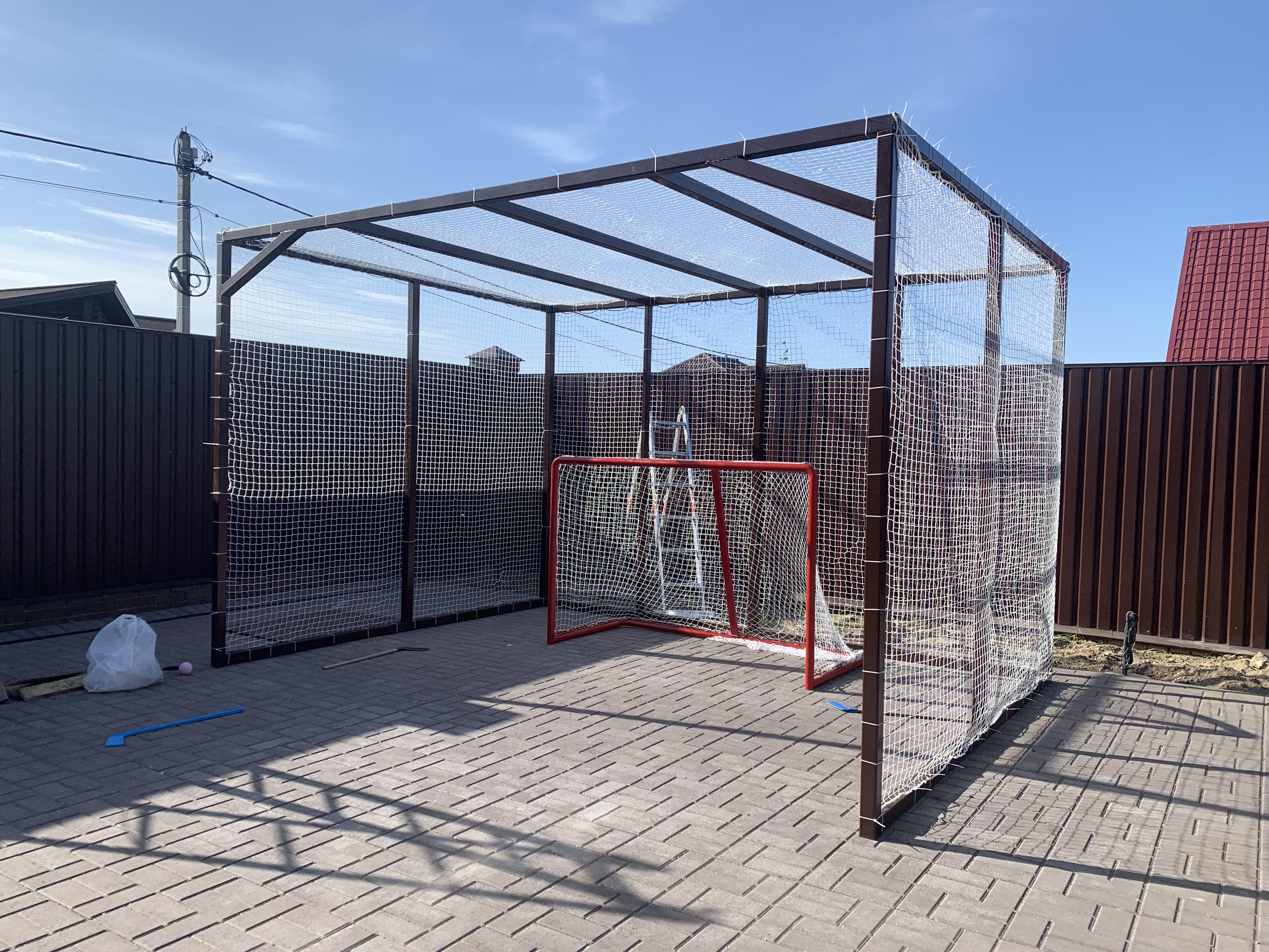 Навес из профнастила