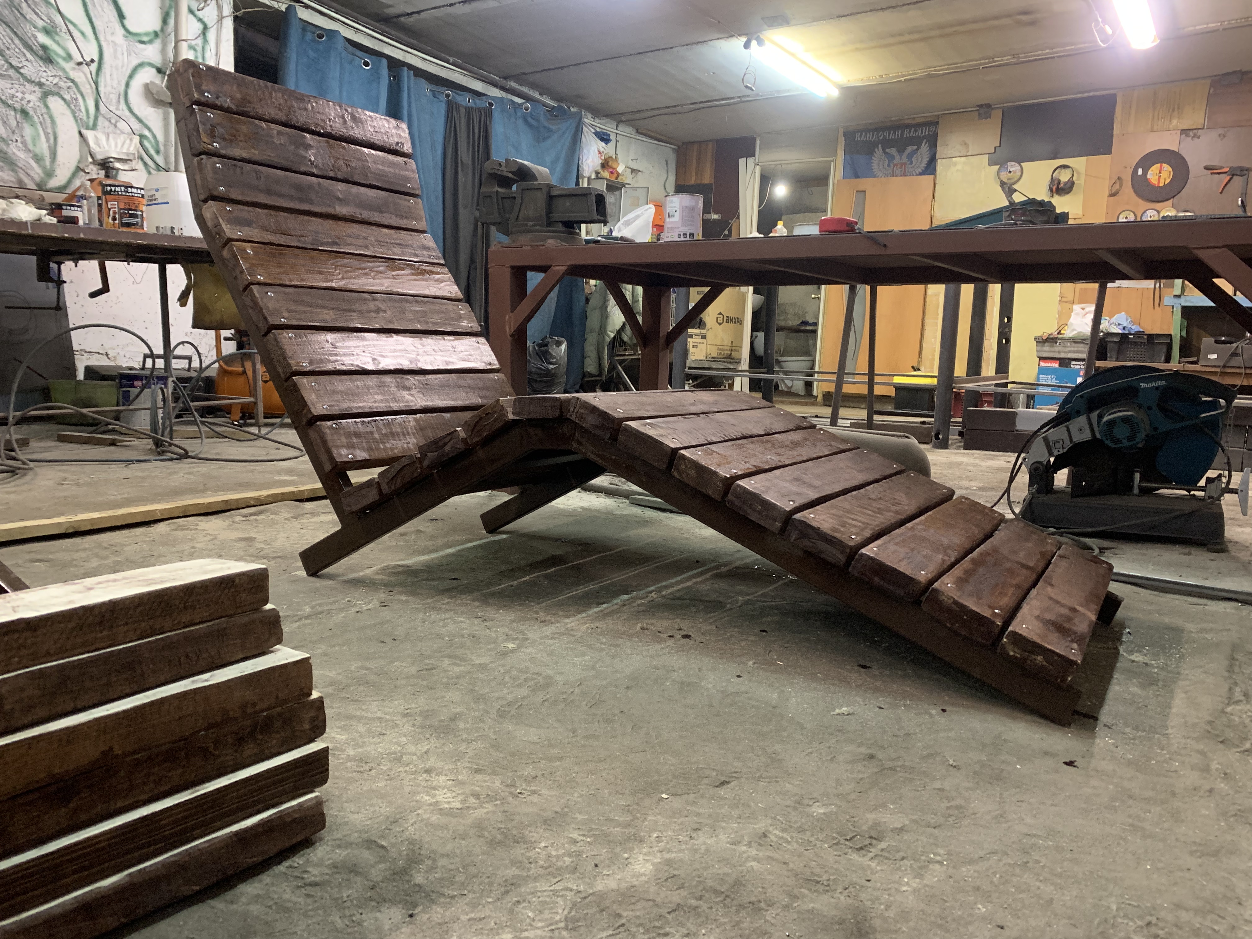 Навес из профнастила